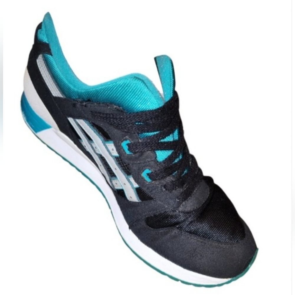 ASICS Tiger Gel Lyte III GS Retro Running Shoe Black/ Light Grey Size 7